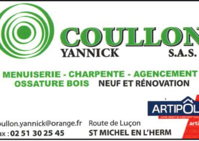 Menuisier – Charpentier – Agenceur – Mr COULLON