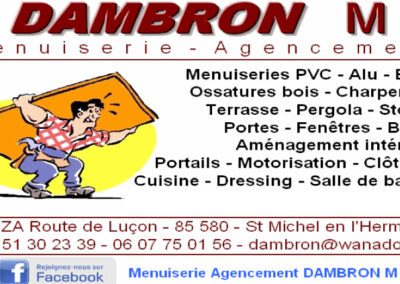 Menuisier – Ebéniste – Mr DAMBRON