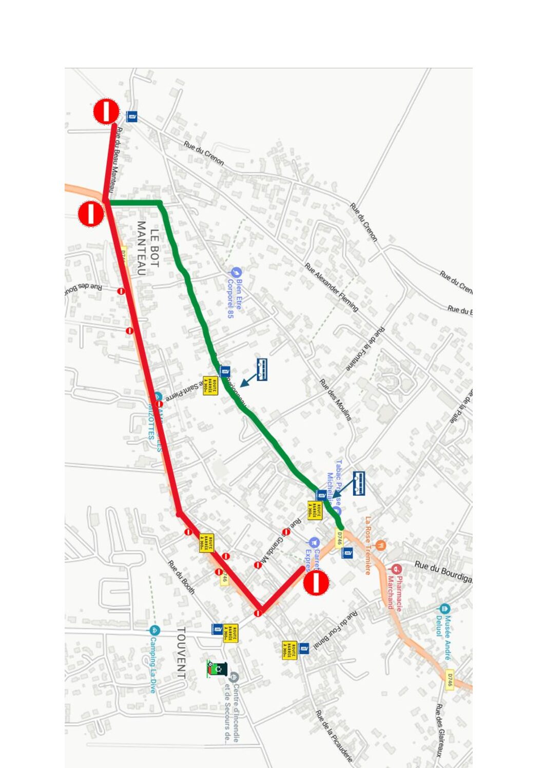 TRAVAUX DU 3 MARS AU 3 MAI 2025