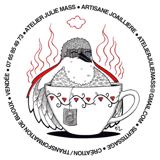 Julie bijoutière joaillière et sertisseuse